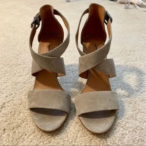 MADEWELL Tan Suede Heels ✨
